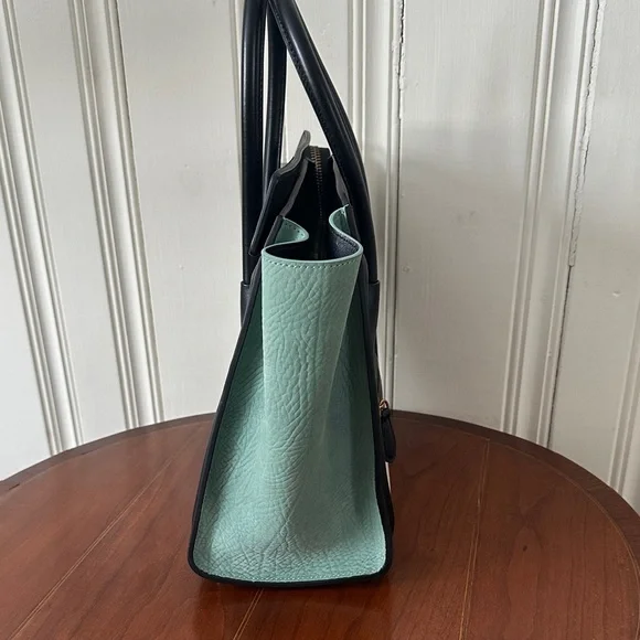 Celine Tricolor Tote Bag in Green, Cream and Black New!